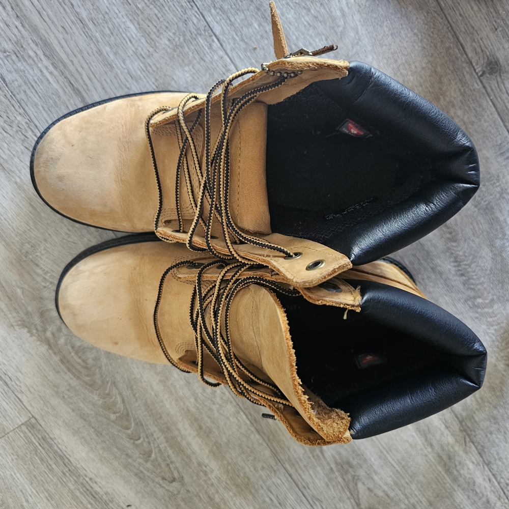 Tan Leather Lace-Up BootsTimberland Premium  Waterproof Insulated US boys A14AE